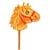 Ecusson thermocollant jouet cheval vintage 3.5x5cm