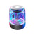 Enceinte Bluetooth 5.0 Lumineuse LED Transparente Subwoofer TWS 6D Surround HIFI Stéréo Cool Audiohe Noir YONIS