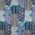 Tissu Toile Canvas Savannaé sur fond Bleu nuit - Au mètre