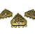 6 Connecteurs ethnique triangle 31*26mm métal bronze