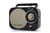 Radio portable Muse - Collection Vintage M-055 RB - Noir et Or - 18 x 13 x 8 cm - 0,63 kg