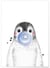 Affiche Bulle de Pingouin Bleue | A3 : 29,7x42cm