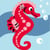 LUC - Kit canevas Soudan Hippocampe 25x25cm