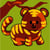 LUC - Kit canevas Soudan Tigre 20x20cm