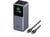 Batterie externe UGREEN - Lithium Ion - Gris anodisé - 20000 mAh - 5,4 x 5,1 x 13,1 cm