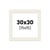Passe-partout - Blanc cassé - 30x30cm - Photo 15x15cm - Pour cadre - Encadrement
