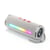 Enceinte Bluetooth Portable 3D Stéréo Subwoofer Avec Lumière RGB Support FM TF Card Gris YONIS
