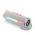 Enceinte Bluetooth Portable 3D Stéréo Subwoofer Avec Lumière RGB Support FM TF Card Gris YONIS