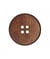 Carte de 1 bouton en cuir recyclé 4 trous 30mm - Prym Marron