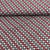 Tissu Viscose Lettra A sur fond Bordeaux