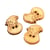 Bouton en bois 2cm x 1,8cm bonhomme neige