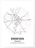 Affiche Carte Erdeven | A3 : 29,7x42cm