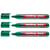 Lot de 3 marqueurs permanents - EDDING - Pointe ronde 1,5-3 mm - Vert
