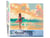 Peinture par Numéro Figured'Art - Surfeuse à l'aube - Kit de Loisir Créatif DIY Numéro d'Art Complet - 40x50cm sans châssis en bois