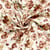 Tissu Double gaze de Coton Capucine fleurs sauvage sur fond Ecru