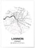 Affiche Carte Lannion | A3 : 29,7x42cm