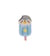 Ecusson thermocollant animaux glaces pingouin 2,1cm x 4,2cm