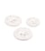 Bouton rond 2 trous bouteilles recyclées blanc