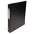 Classeur rembordé polypropylène 4 anneaux ronds de 25mm sur 3eme de couverture - Noir - x 10 - Exacompta