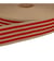 Sangle Stripe Bicolore 40mm rouge au mètre