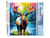 Peinture par Numéro Figured'Art - Orignal Coloré Abstrait - Kit de Loisir Créatif DIY Numéro d'Art Complet - 40x50cm sans châssis en bois