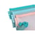 Pochette à fermeture éclair en plastique souple Chromaline pastel - A6 - Couleurs assorties - x 12 - Exacompta