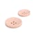 Lot de 6 boutons rond écorces de riz 4 trous rose layette