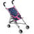 Mini-Buggy ROMA Papillons rose bleu pour poupée