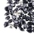 10 PERLES STRASS CABOCHON Goutte à Facettes Noir 10 x 14 mm - Acrylique - Dos Pointu - Creation Diy