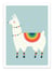 Affiche 30 x 40 cm - Rainbow Llama - Andy Westface