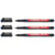 Lot de 3 marqueurs permanents - EDDING - Pointe super fine 0,3 mm - Bleu