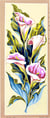 Canevas antique Arums 25x60cm