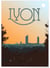 Affiche ville Lyon | A3 : 29,7x42cm