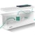 Boîte cache câble – Grand (41 x 13 x 16 cm), Cache multiprise, Boîte pour rangement des câbles, Boîte multiprise - Blanc- ACROPAQ