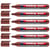 Lot de 6 marqueurs permanents pointe ronde 1,5-3 mm - EDDING - Marron - 300