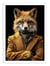 Affiche 50 x 70 cm -  Fox Wild Suits - Philippe Hugonnard