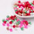 Perles ronde en verre nacré en mélange coloris assortis 6 mm Lot 163859