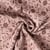 Tissu Double gaze de Coton Fleuris Eve sur fond Vieux rose