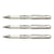 Stylo roller encre gel UNI-BALL Signo Broad - Blanc - Pointe large 1 mm - Lot de 3