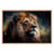 Tableau mural encadré lion 65x97 cm