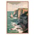 Tableau mural encadré illustration falaise Etretat 65x97 cm