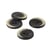 Lot de 6 boutons lune noir 20mm