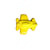 Lot de 3 boutons en forme d'Avion couleur Jaune 15mm