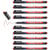 Lot de 10 marqueurs permanents - EDDING - Pointe super fine 0,3 mm - Rouge