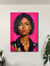 Tableau peinture originale sur toile — Rose d'Été — portrait féminin — Art mural Calbarracin — 116 x 80 cm