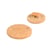 Bouton rond à queue écorces de riz beige antilope