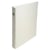 Classeur rembordé polypropylène 4 anneaux ronds de 25mm sur 3eme de couverture - Blanc - x 10 - Exacompta
