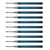 Lot 10 recharges pour stylo bille - Noir - Pointe extra-large - Slider 755 XB - Schneider