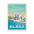 Affiche 30x40 cm - Bilbao - Olahoop Travel Posters