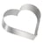 Nonnette cœur - inox - 275 x 240 x 45 mm